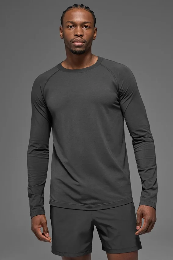 Alo Vapor långärmad tröja – Anthracite