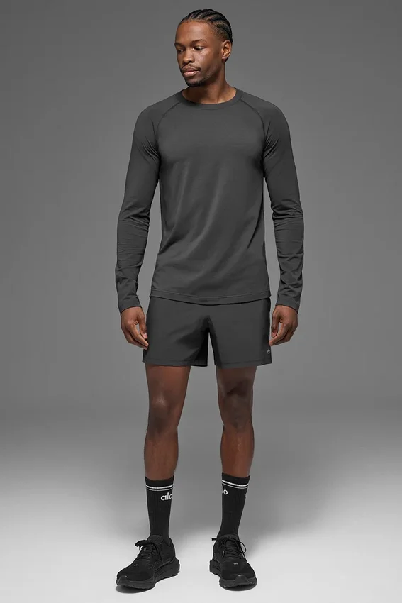 Alo Vapor långärmad tröja – Anthracite