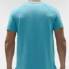 Alo Vapor T-shirt med rund hals och kortärmad design – Blue Breeze