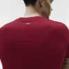 Alo Vapor T-shirt med rund hals och kortärmad design – Garnet