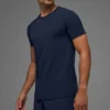 Alo Vapor T-shirt med rund hals och kortärmad design – Navy