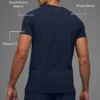 Alo Vapor T-shirt med rund hals och kortärmad design – Navy