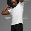 Alo Vapor T-shirt med rund hals och kortärmat design – White