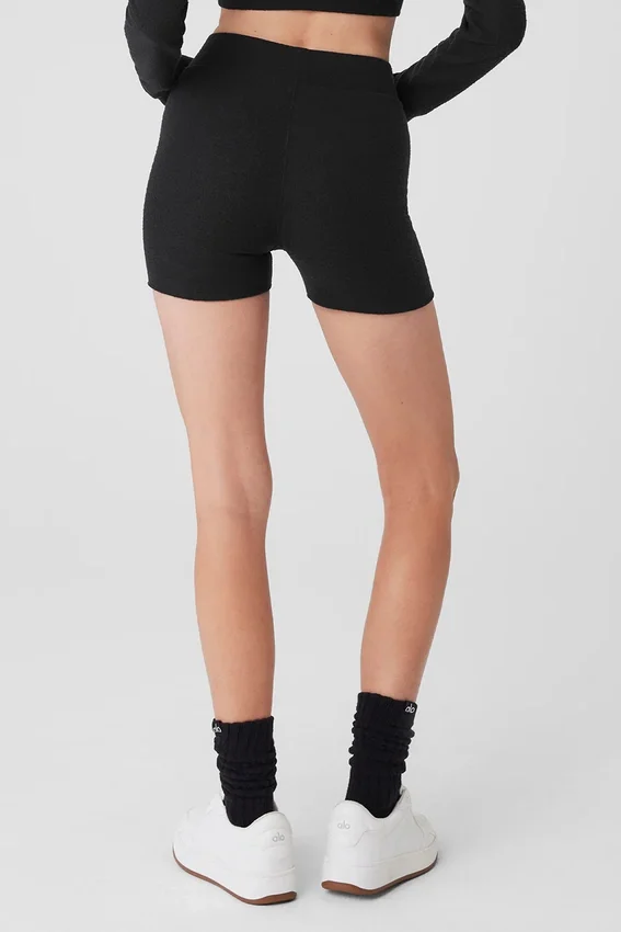 Alolux High-Waist Me Time-shorts – svarta