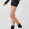 Alolux High-Waist Me Time-shorts – svarta