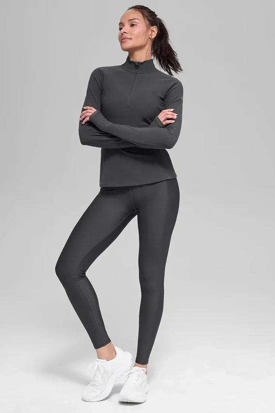 Alosoft 1/2 Zip Rapid-tröja – antracit