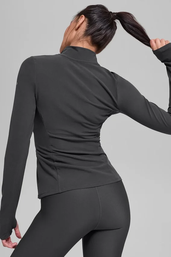 Alosoft 1/2 Zip Rapid-tröja – antracit