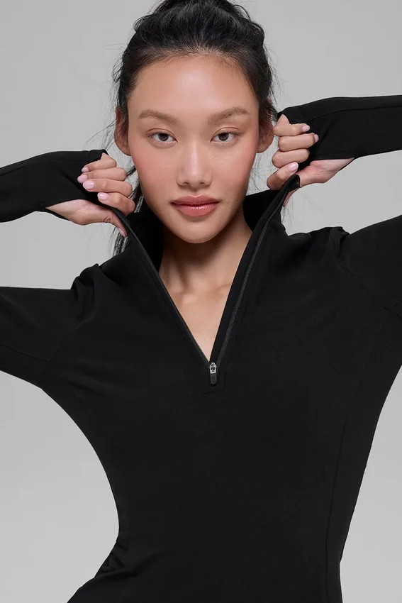 Alosoft 1/2 Zip Rapid Tröja – Svart