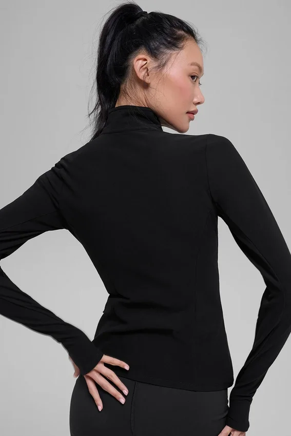 Alosoft 1/2 Zip Rapid Tröja – Svart