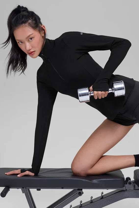 Alosoft 1/2 Zip Rapid Tröja – Svart