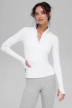 Alosoft 1/2 Zip Rapid Tröja – Vit