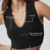 Alosoft Affection V-ringad BH-tank – svart