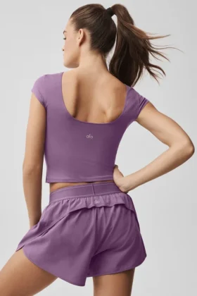 Alosoft Back for More-T-shirt – Plum Kiss