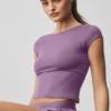 Alosoft Back for More-T-shirt – Plum Kiss