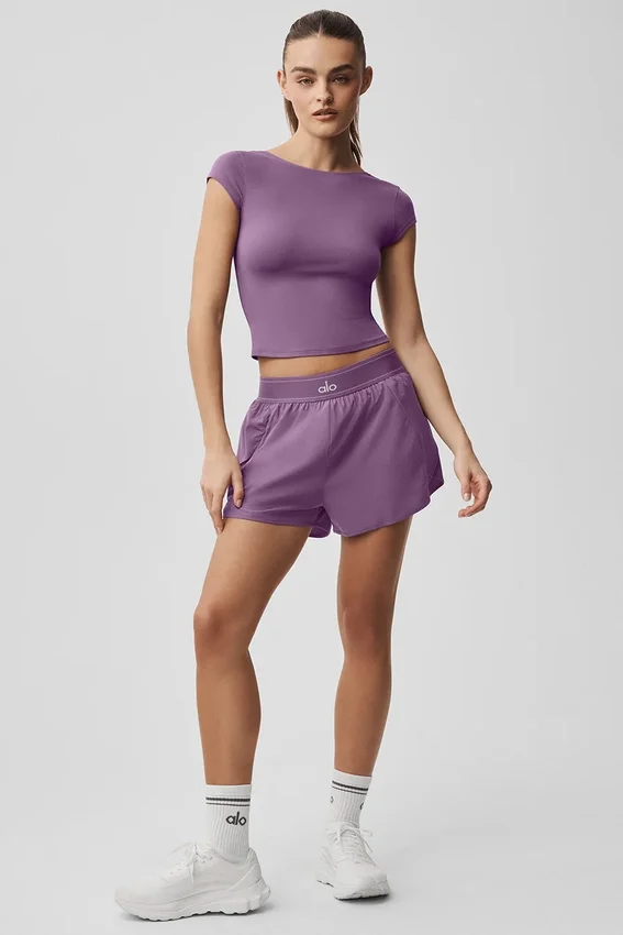 Alosoft Back for More-T-shirt – Plum Kiss
