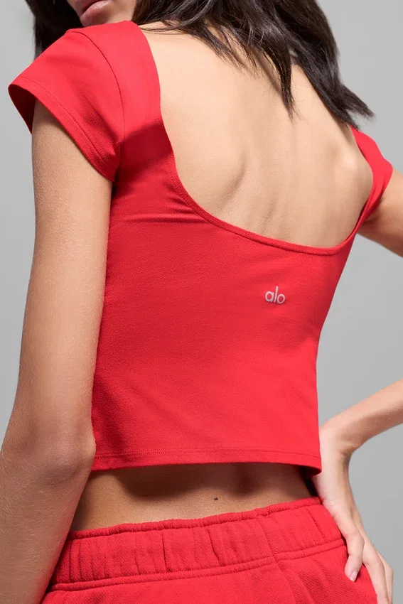 Alosoft Back for More Tee – Ljusröd