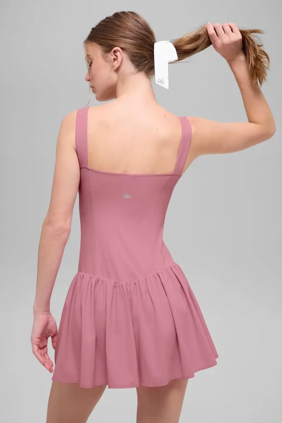 Alosoft Break Point tennisklänning – Pink Wild Rose