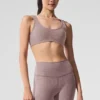 Alosoft Center Stage-bh – mörkrosa Quartz Heather