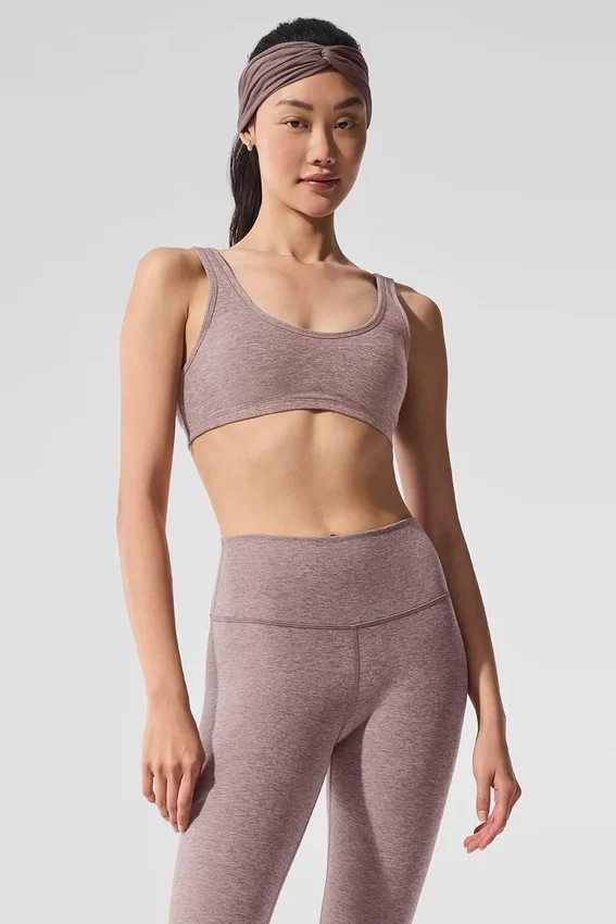 Alosoft Center Stage-bh – mörkrosa Quartz Heather