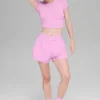 Alosoft Crop Finesse kortärmat – Candy Heart Pink