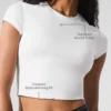 Alosoft Crop Finesse kortärmat – vit