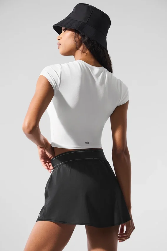 Alosoft Crop Finesse kortärmat – vit