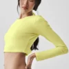 Alosoft Crop Finesse långärmat – Sunshine