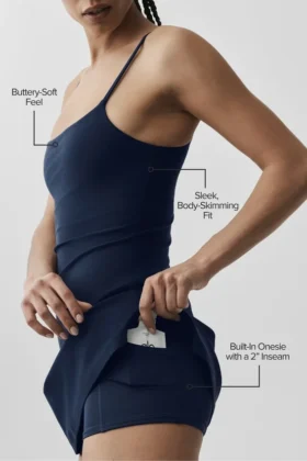 Alosoft Encore tennisklänning – Navy