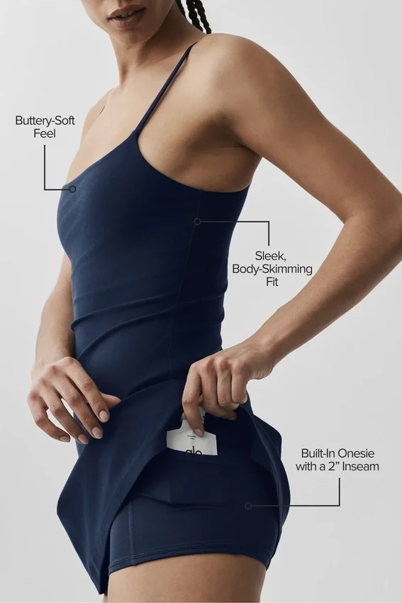 Alosoft Encore tennisklänning – Navy