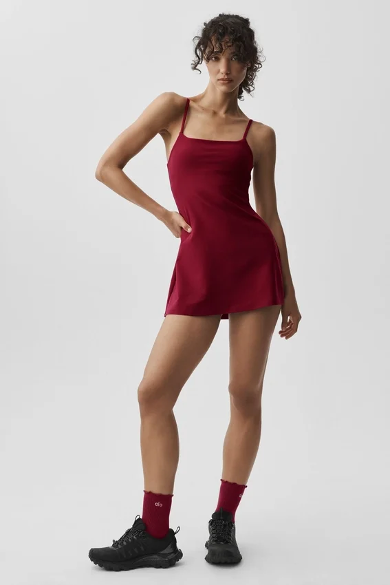 Alosoft Encore tennisklänning – Summer Romance Red