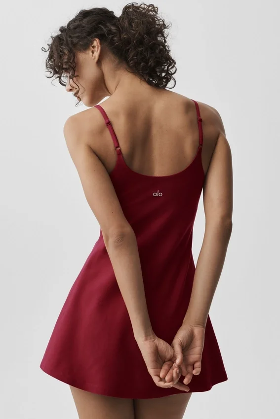 Alosoft Encore tennisklänning – Summer Romance Red