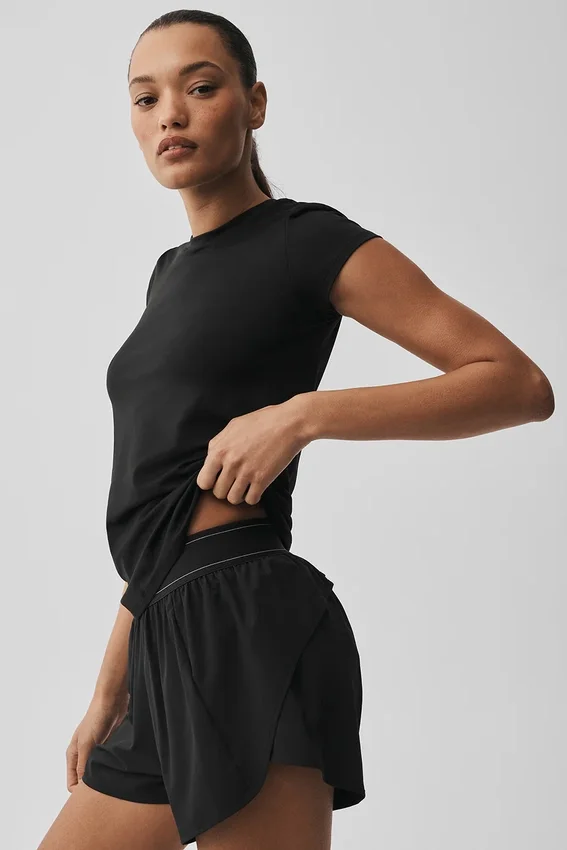 Alosoft Finesse-T-shirt – svart