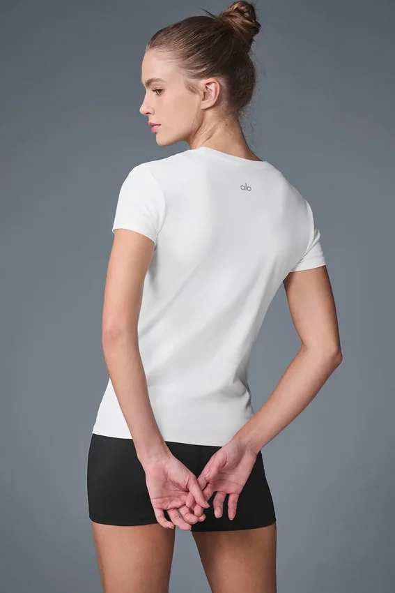 Alosoft Finesse Tee – Vit