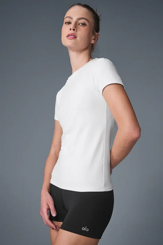 Alosoft Finesse Tee – Vit