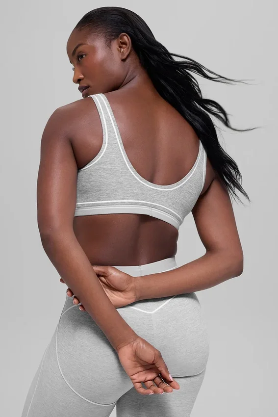 Alosoft Heart Throb-bh – Athletic Heather Grey/Vit