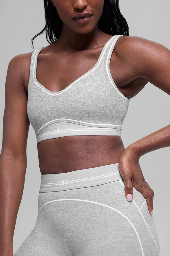 Alosoft Heart Throb-bh – Athletic Heather Grey/Vit