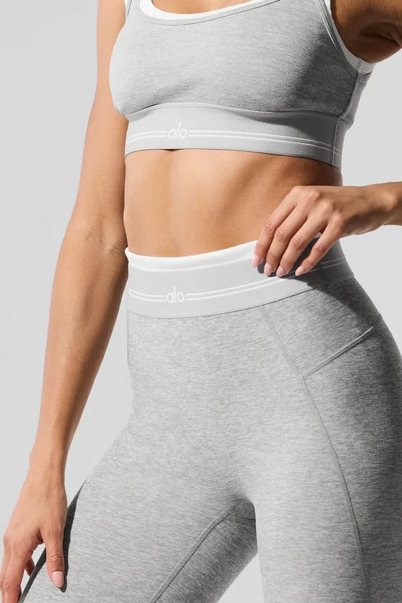 Alosoft High-Waist 7/8 Better Together Leggings – Athletic Heather Grey