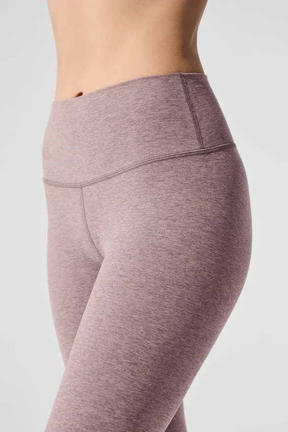 Alosoft High-Waist 7/8 Highlight Legging – Dark Pink Quartz Heather