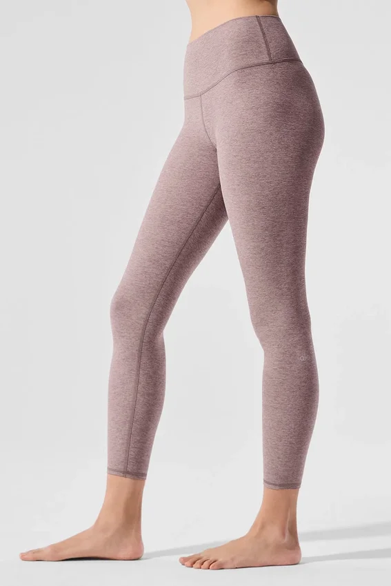 Alosoft High-Waist 7/8 Highlight Legging – Dark Pink Quartz Heather