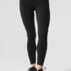 Alosoft High-Waist 7/8 Highlight Legging – svart