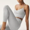 Alosoft High-Waist 7/8 Highlight-Leggings – Athletic Heather Grey
