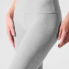 Alosoft High-Waist 7/8 Highlight-Leggings – Athletic Heather Grey