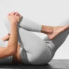 Alosoft High-Waist 7/8 Highlight-Leggings – Athletic Heather Grey