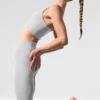Alosoft High-Waist 7/8 Highlight-Leggings – Athletic Heather Grey