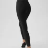 Alosoft High-Waist 7/8 Relay Leggings – svart/vit