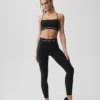 Alosoft High-Waist 7/8 Relay Leggings – svart/vit