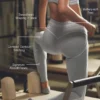 Alosoft High-Waist Leggings with Heart Pattern – Athletic Heather Grey/White