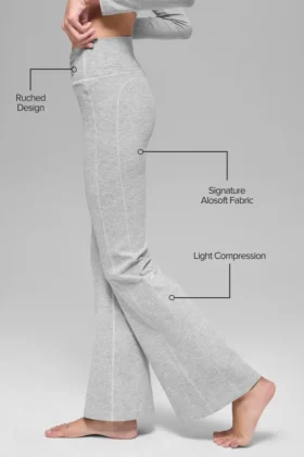 Alosoft Intuition High-Waist bootcut-leggings – Athletic Heather Grey
