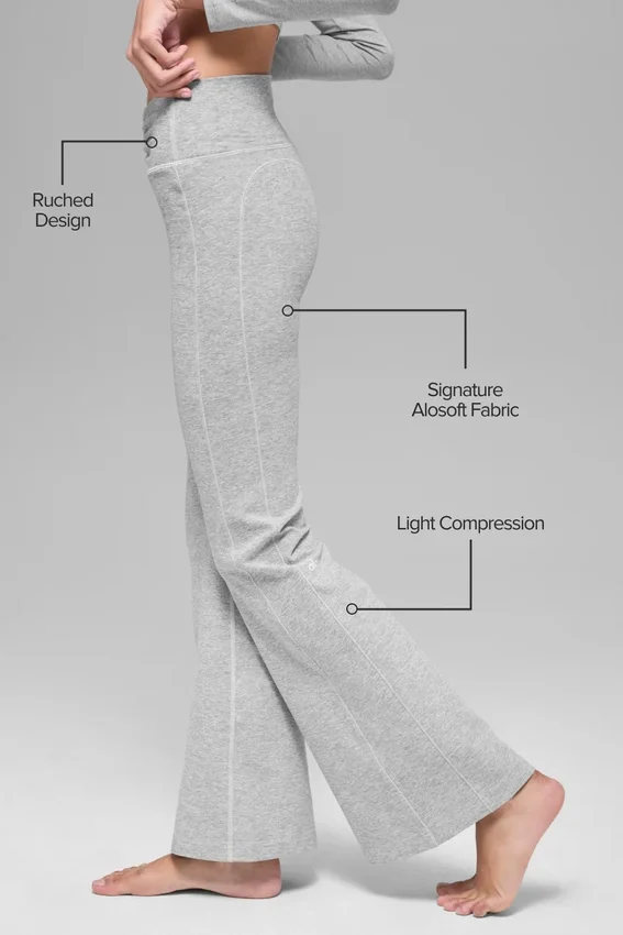 Alosoft Intuition High-Waist bootcut-leggings – Athletic Heather Grey