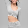 Alosoft Intuition långärmad BH – Athletic Heather Grey